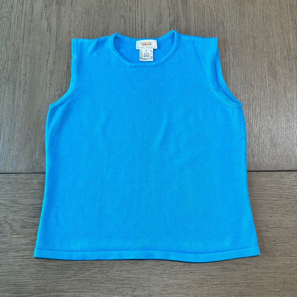 Bundle of 2 Talbots Sleeveless Sweater Embellished Size Medium - Picture 3 of 11